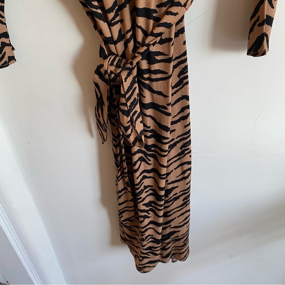 REFORMATION TAN MAURITA ANIMAL PRINT MIDI DRESS - Picture 10 of 14